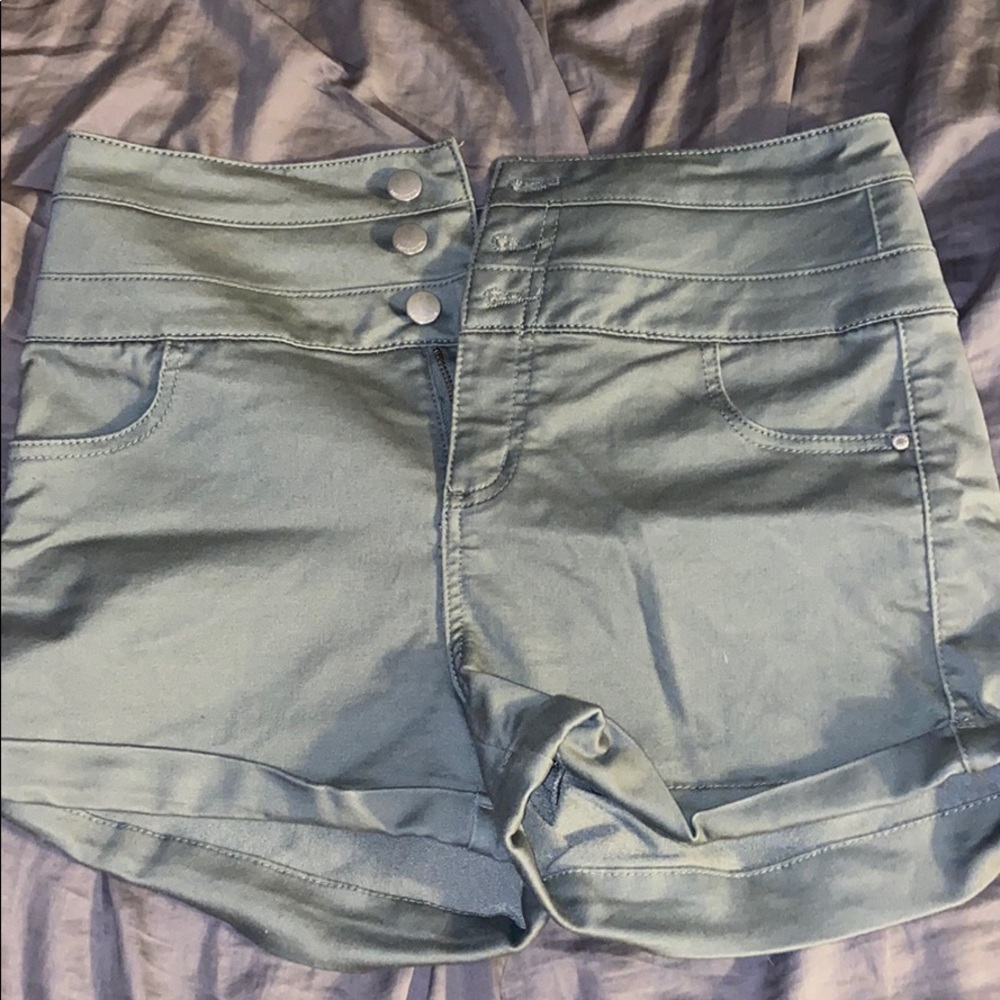green shorts